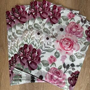 Floral Poly Mailers 10x13 set of 15